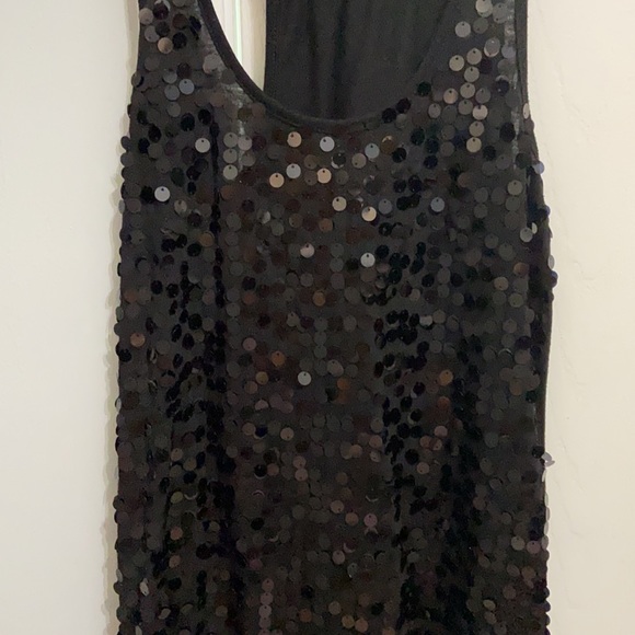 Black Sequined Tank - Picture 1 of 5